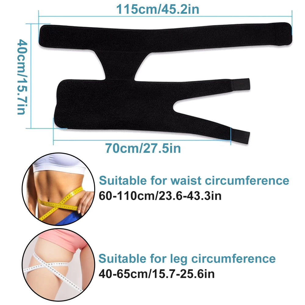 Hip Brace Thigh Compression Sleeve, Hamstring & Groin Compression Wrap for Hip Pain Relief,Support for Hip Replacements,Sciatica